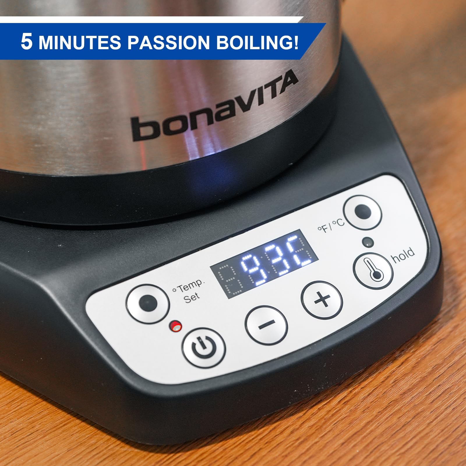 Bonavita BPA-free plastics and 304 stainless construction