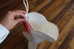 Bone Holiday Stocking for Dog natural canvas with lining