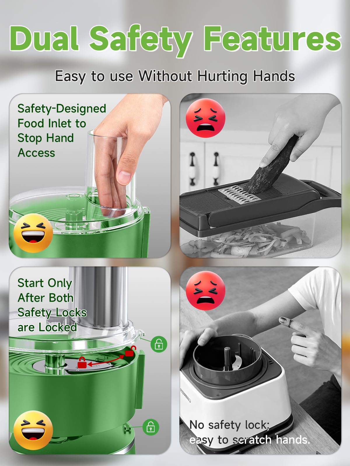 Bonnor safety push bar with dishwasher safe parts