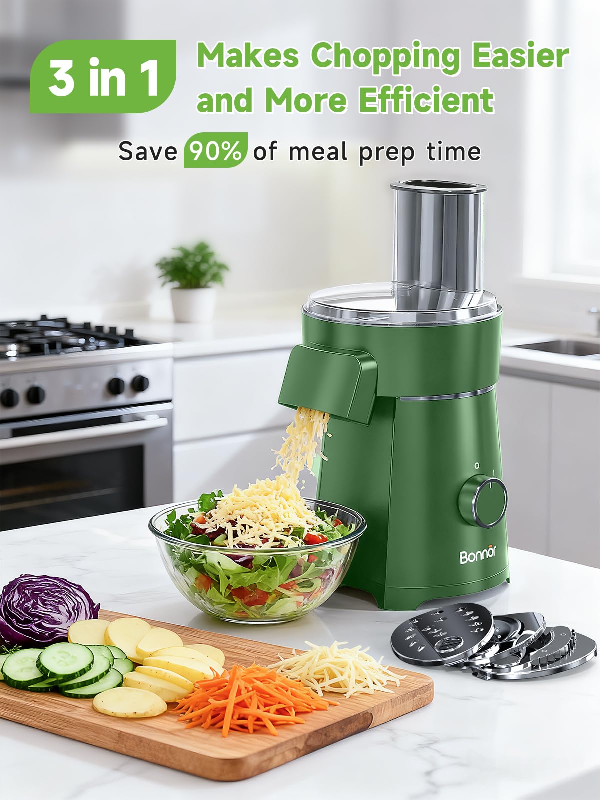 Bonnor 3 in 1 chopper slicer blades