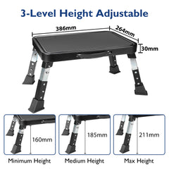 BONTEC metal step stool rust resistant 330lbs capacity