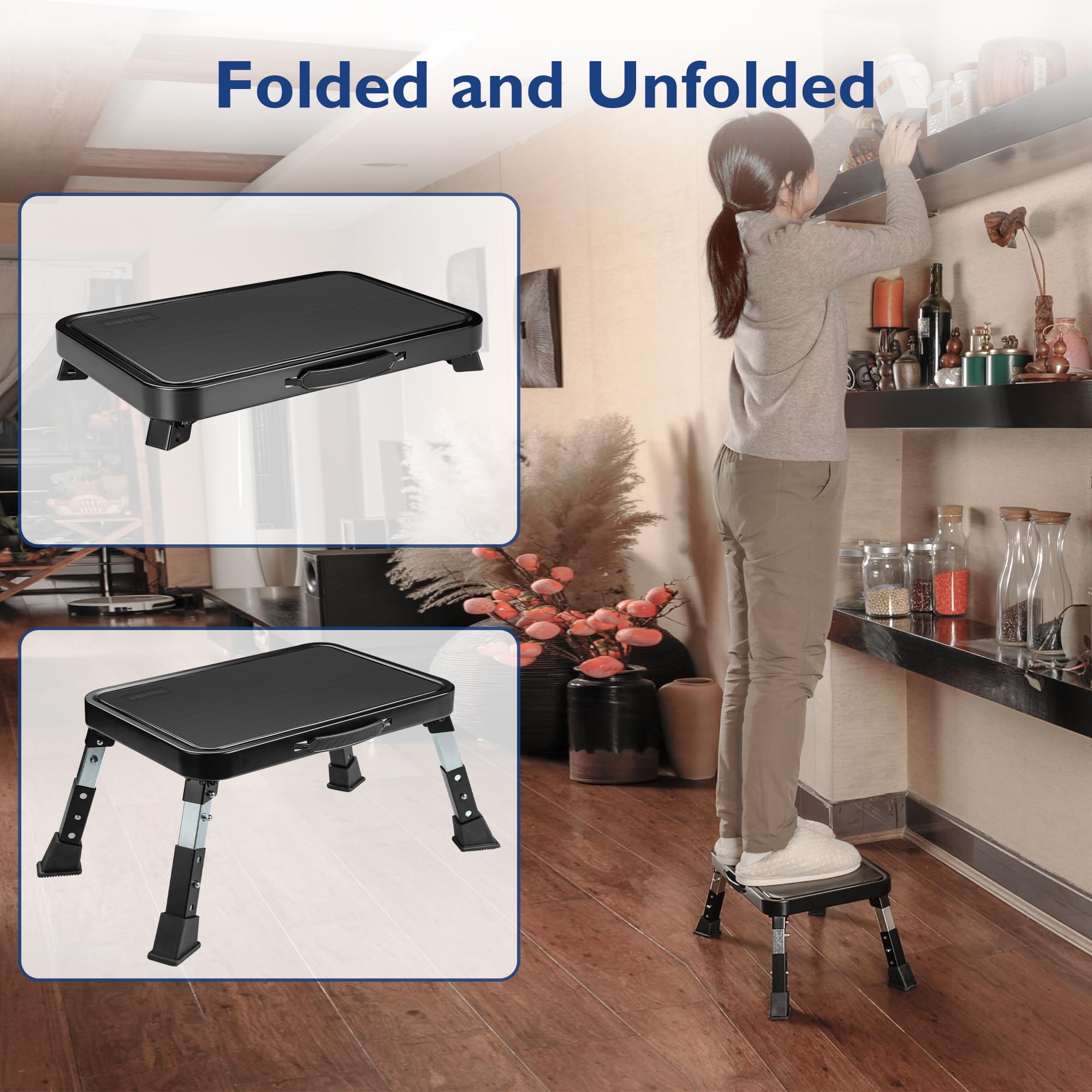 BONTEC anti-slip wide platform and rubber feet