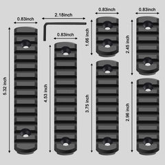 Aircraft aluminum alloy rail set for durability