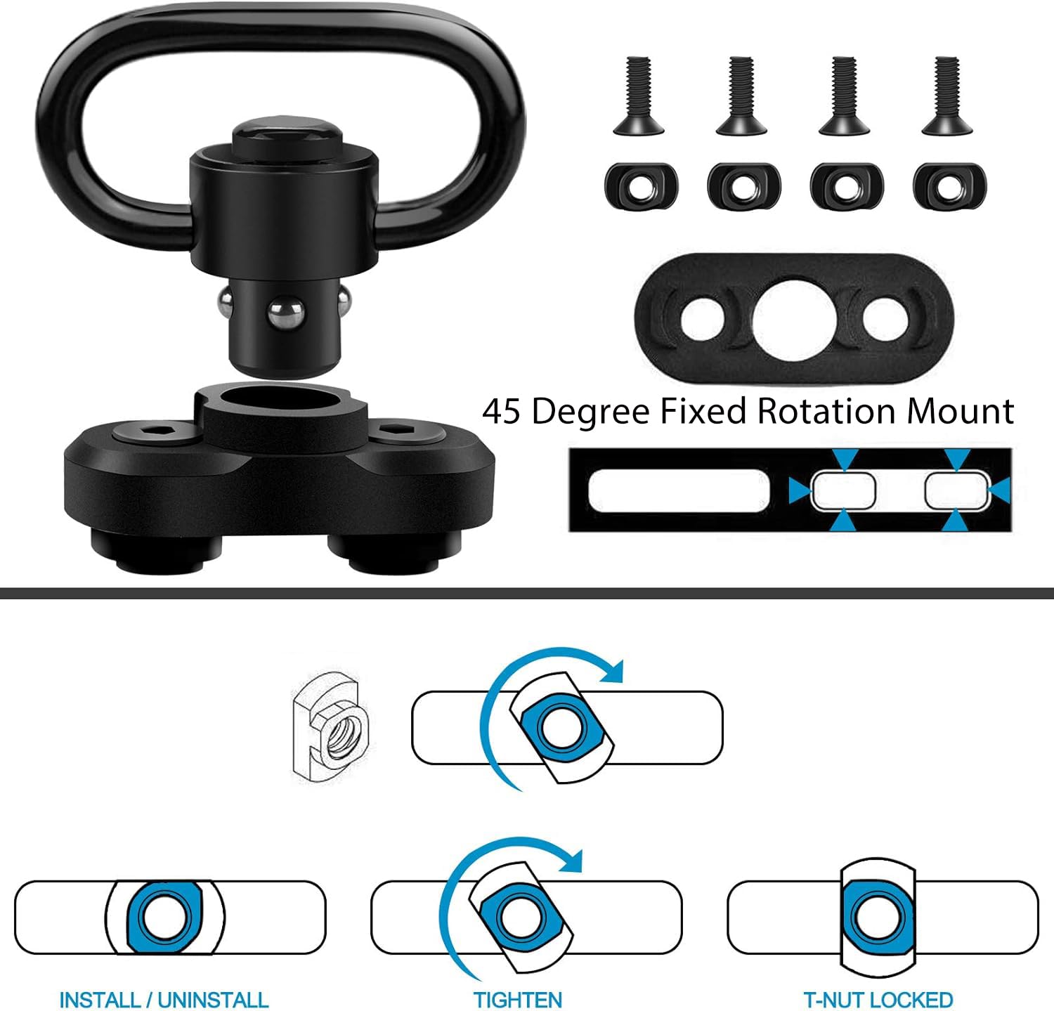 M sling base with superior lock system