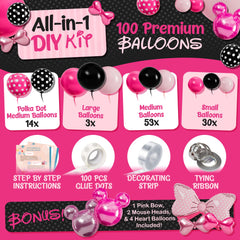 Bonus Bow and Mouse Head foil balloons image