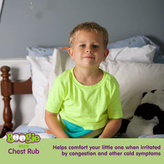 Baby usage Boogie Chest Rub Stick shown on label