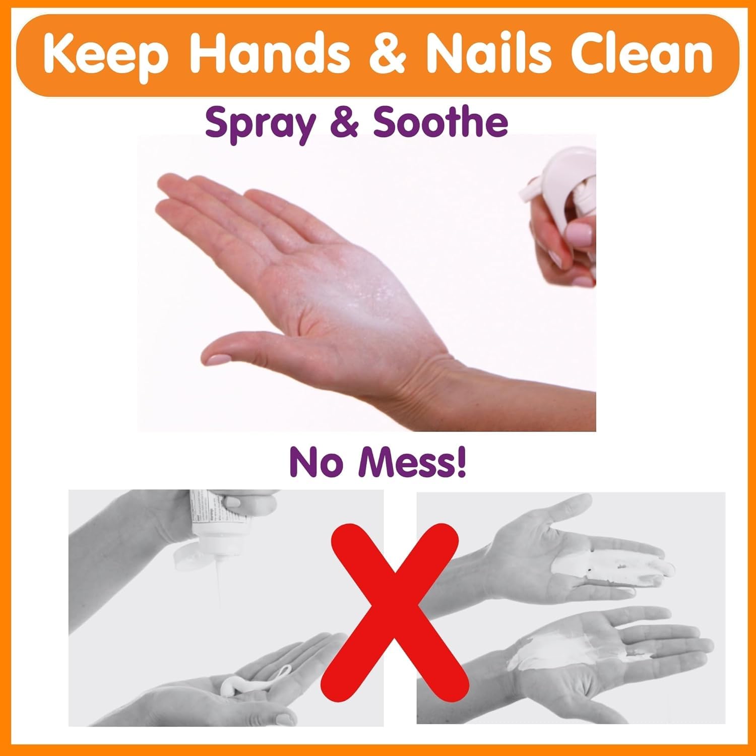 Boogie diaper rash spray bottle design for easy use