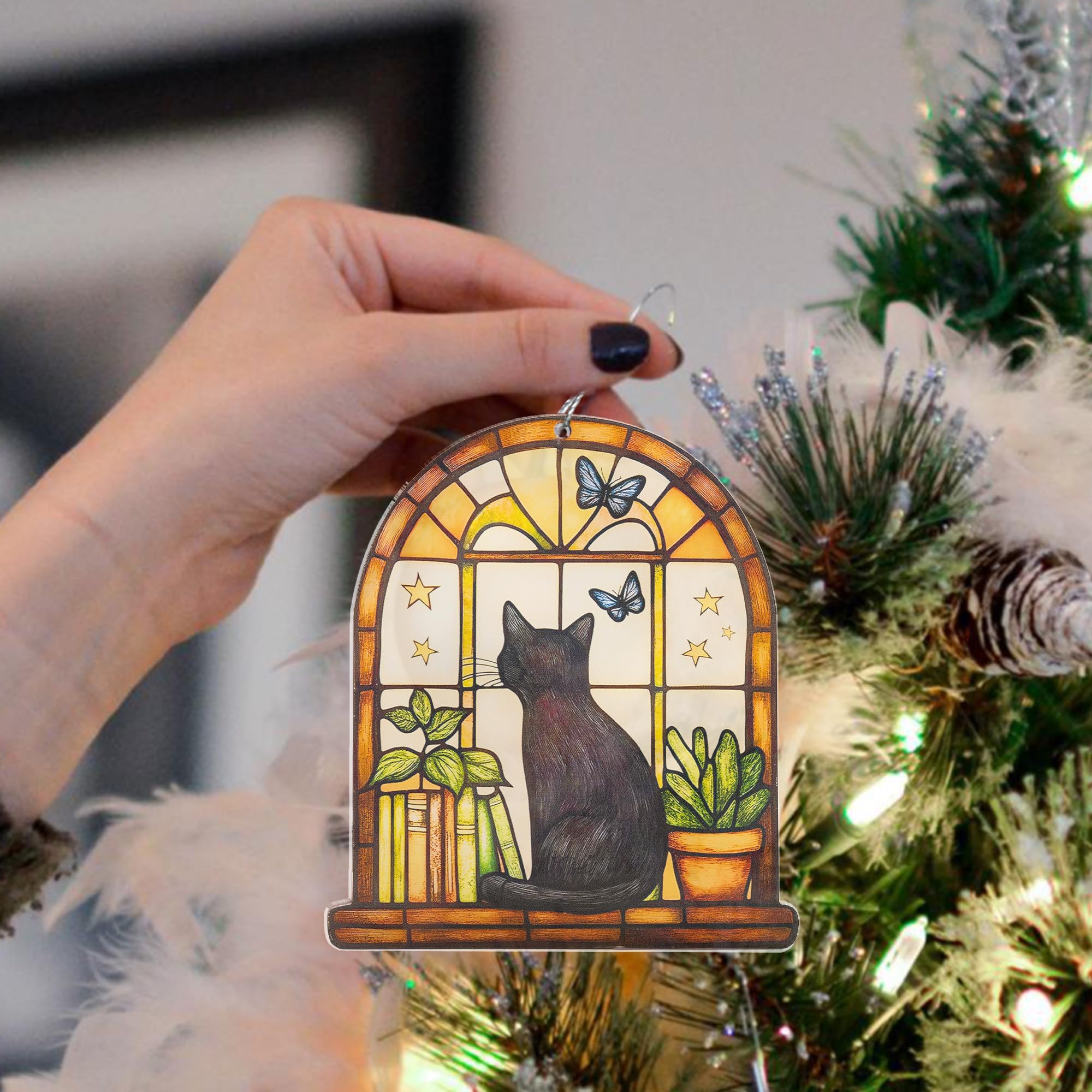 Black Cat edition book ornament decorative accessory