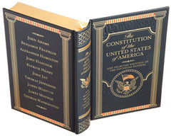 Hand cut from a real leather-bound book showcasing authentic leather binding