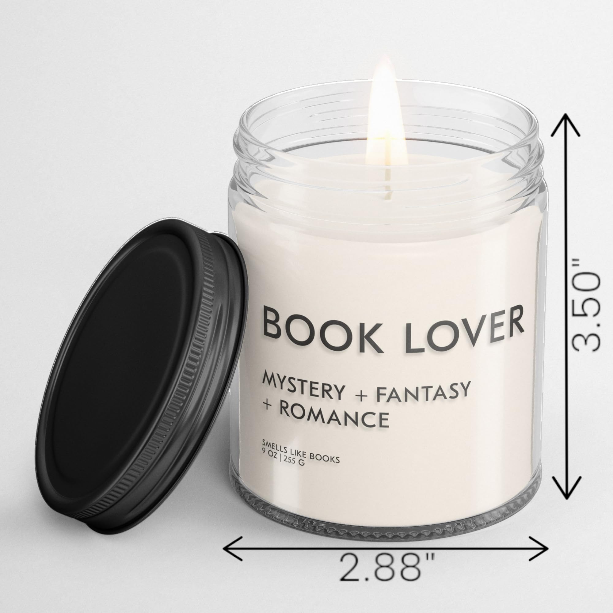 Book Lover Bookish Reading Candle scent notes Citron Lemongrass Hinoki Lemon Peel Sweet Vanilla