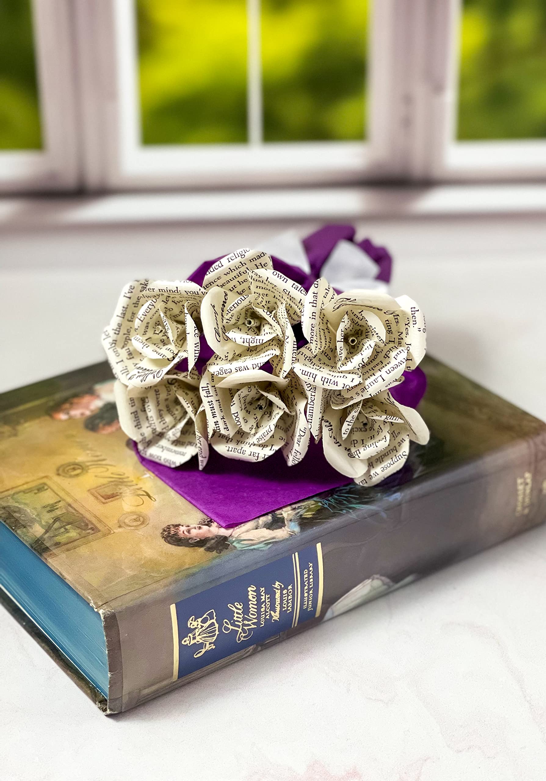 Unique book lover gift bouquet from literature