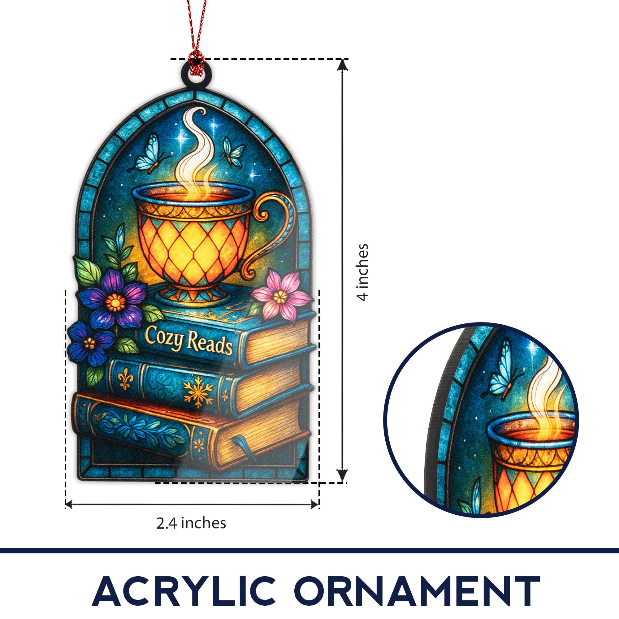 Timeless holiday keepsake ornament for book lovers