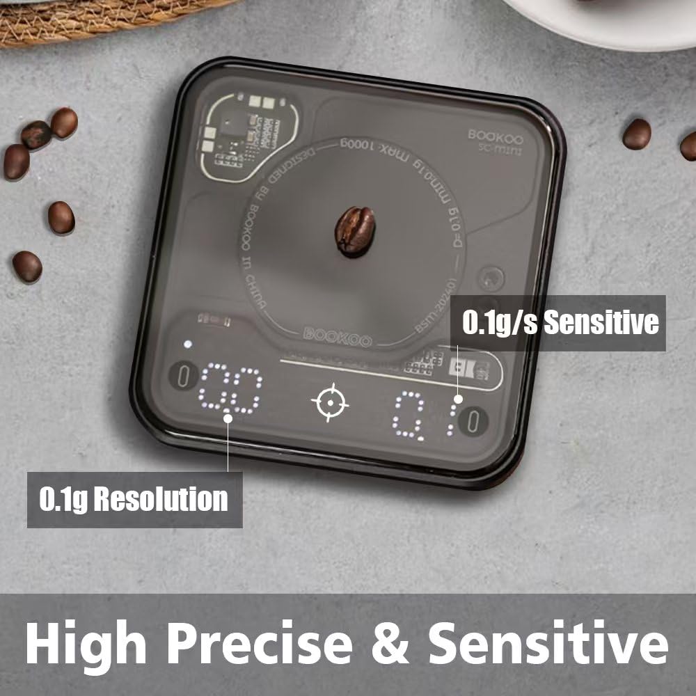 Bluetooth connectivity for Bookoo coffee scale with apps