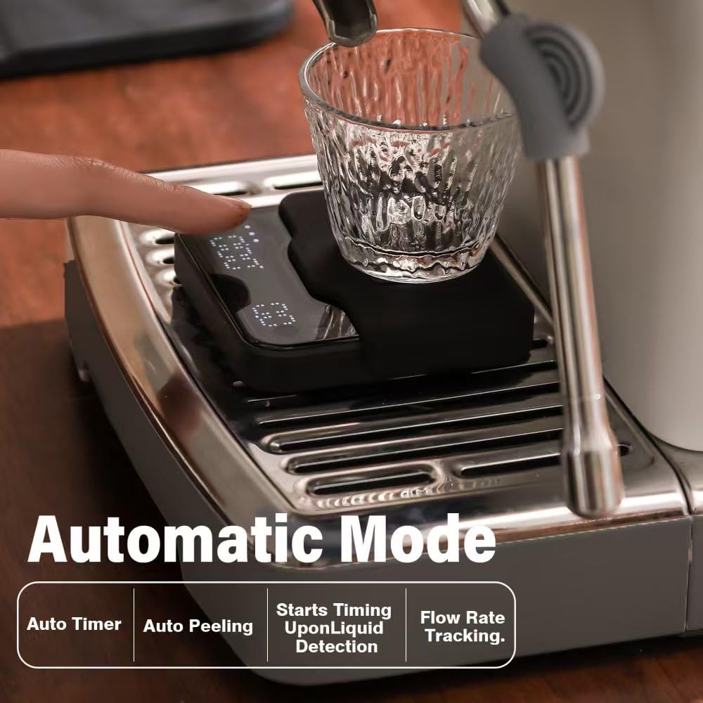 Bookoo coffee scale rechargeable with USB Type-C charging