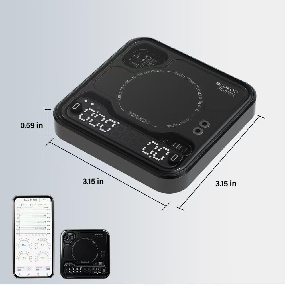 Bookoo coffee scale with timer and three modes