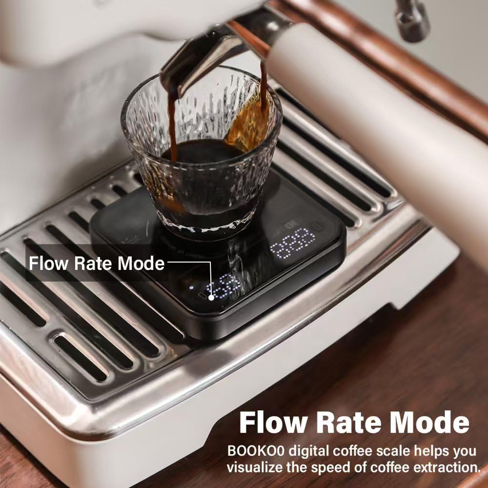 Flow Rate Mode real-time data on Bookoo scale