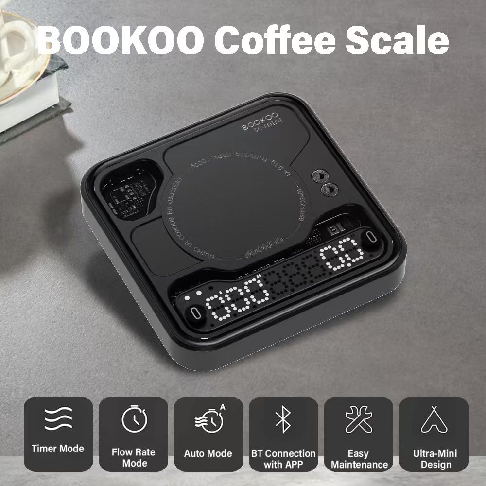 Mini digital Bookoo coffee scale portable design