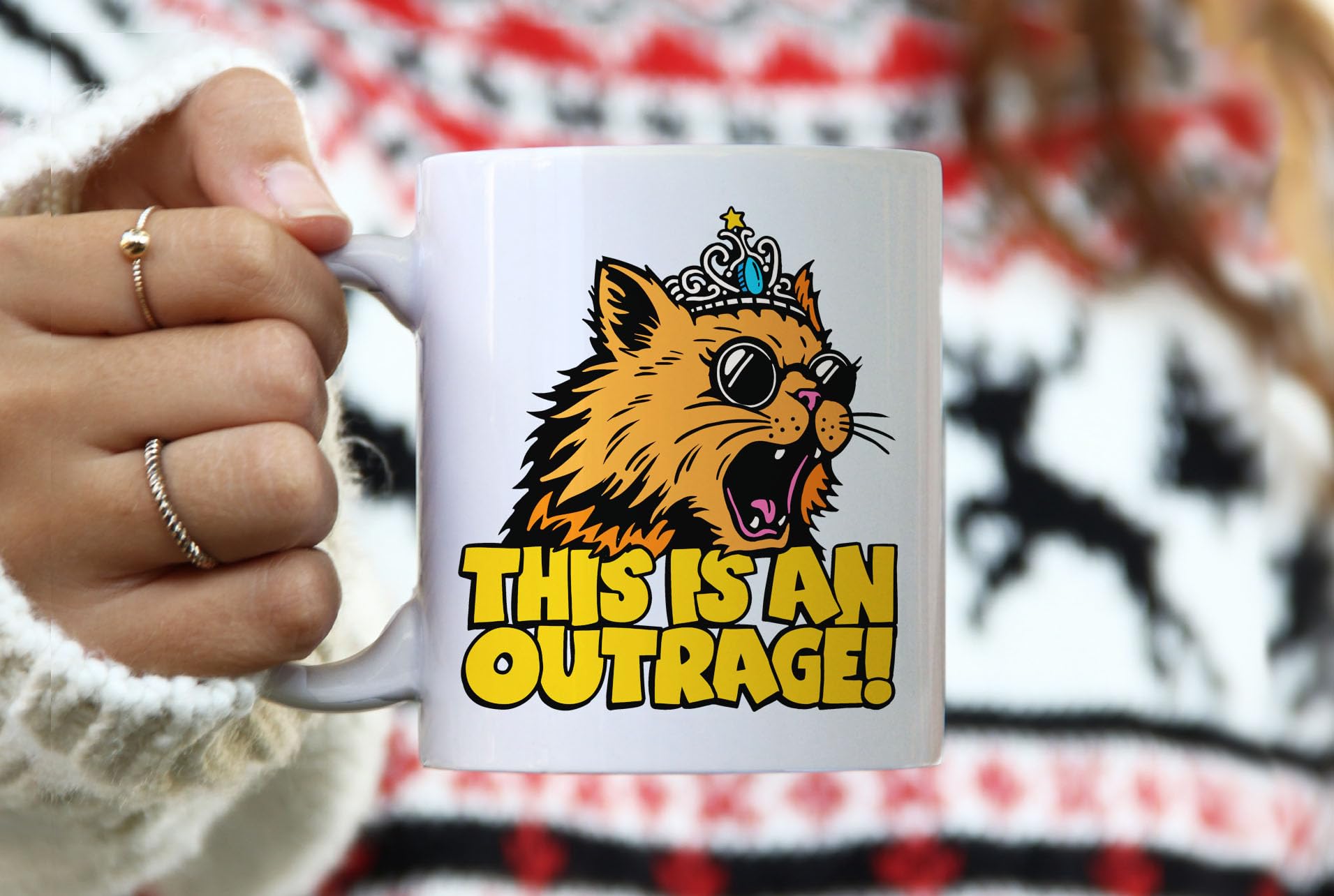 BootsTees hand drawn designed mug with glossy finish