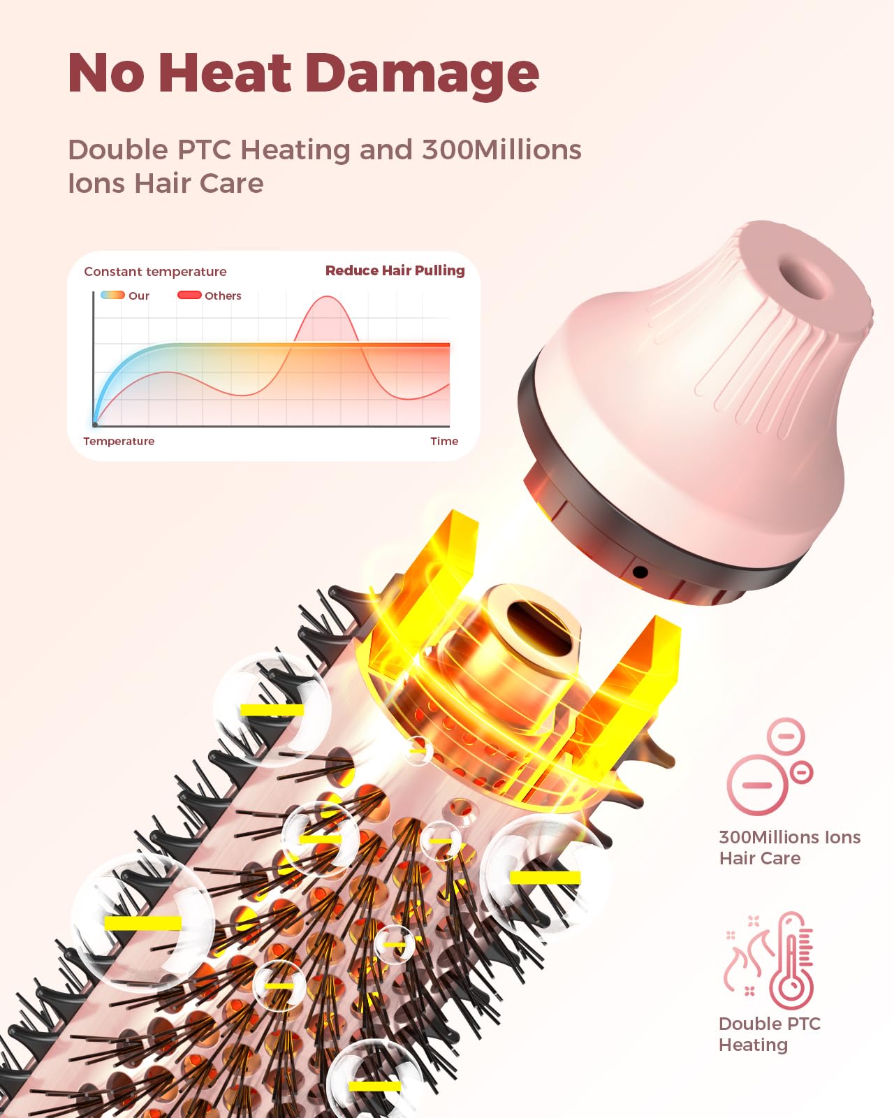 Bopcal hot brush volume soft curls angled view