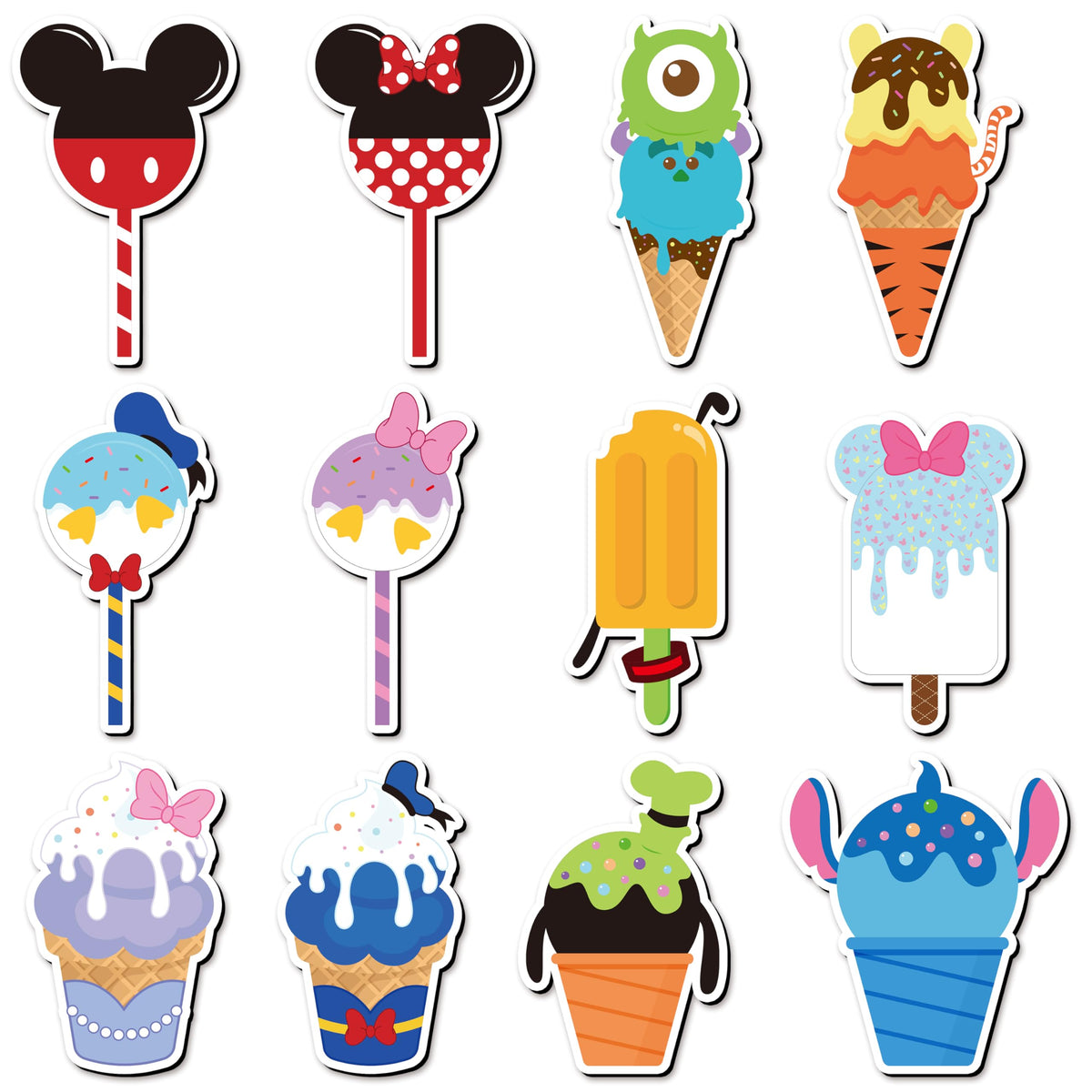 BOpusail ice cream mouse magnets set for cruise door decor