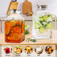 borosilicate glass carafe withstands hot and cold drinks