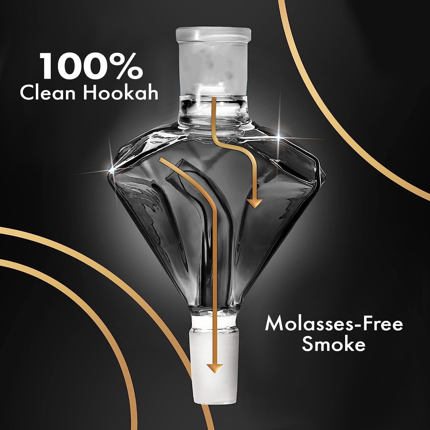18-8 cut hookah compatibility molasses catcher for universal fit