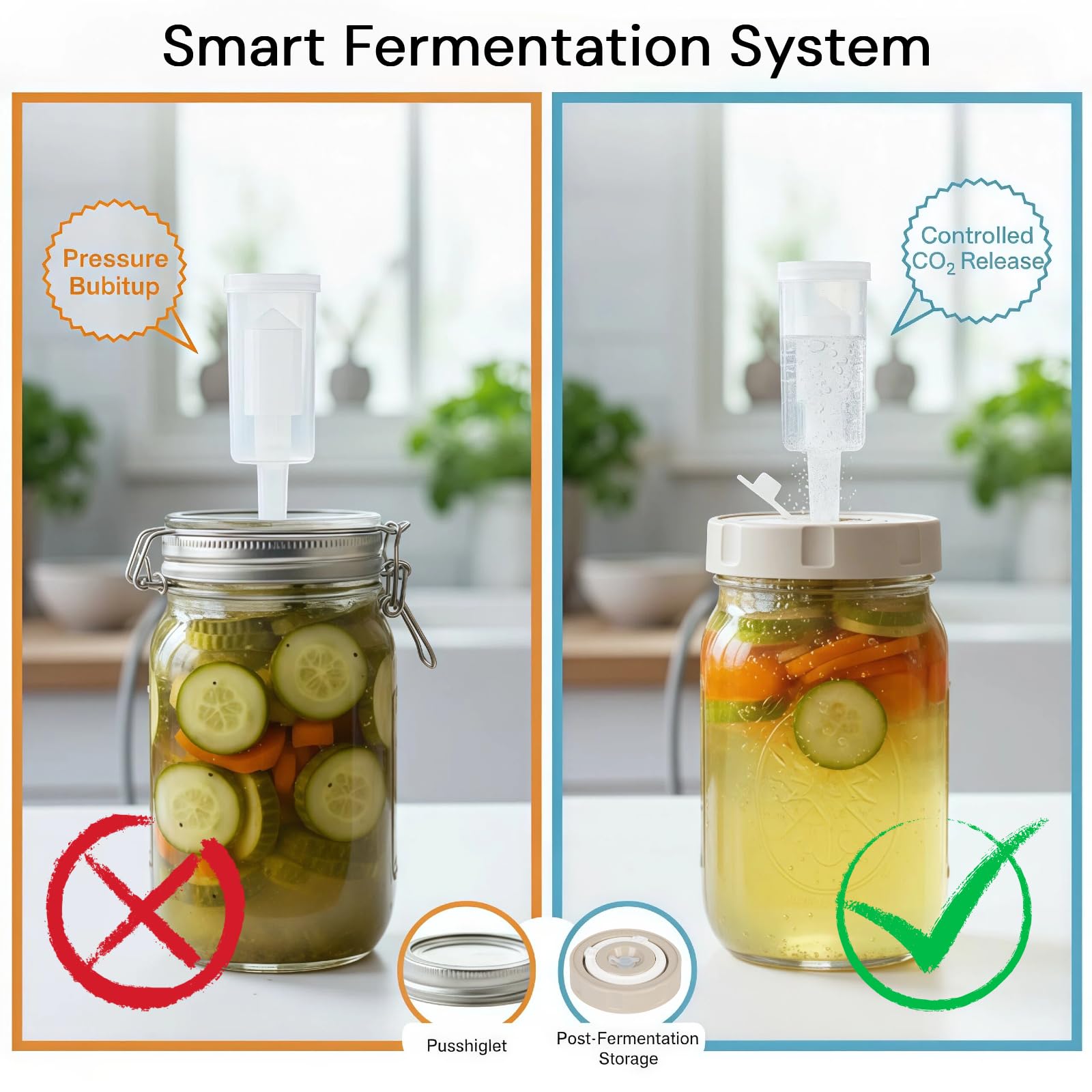 borosilicate glass fermentation kit components