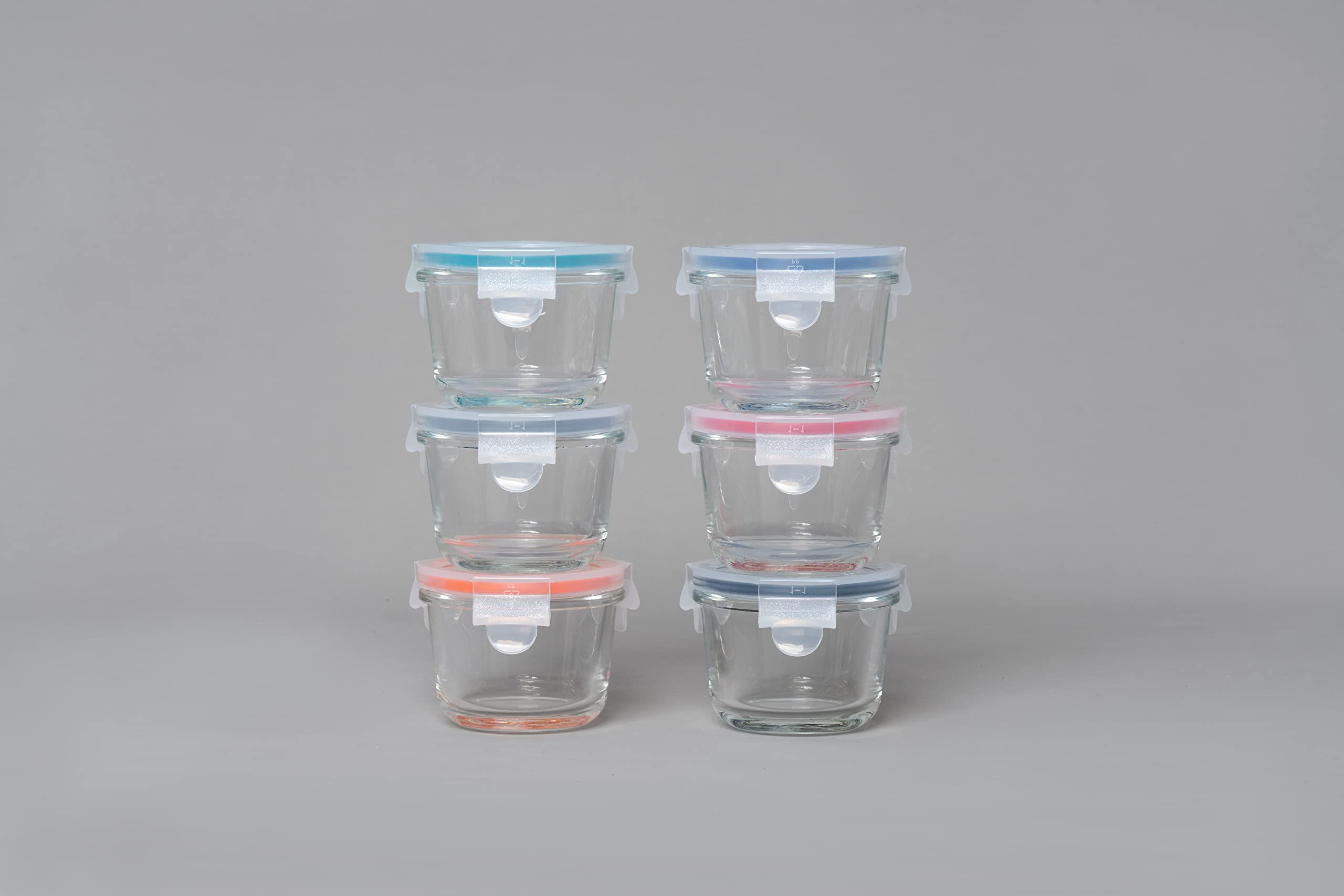 Borosilicate glass storage set for kids meals 12-piece