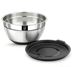 Boskermeal heavy duty mixing bowl stainless steel with lid