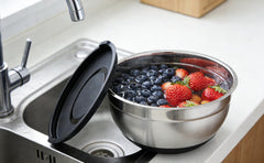 Boskermeal heavy duty mixing bowl interior mirror polished
