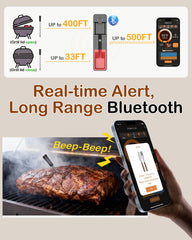 BOTDOYS thermometer 900ft Bluetooth range app monitoring
