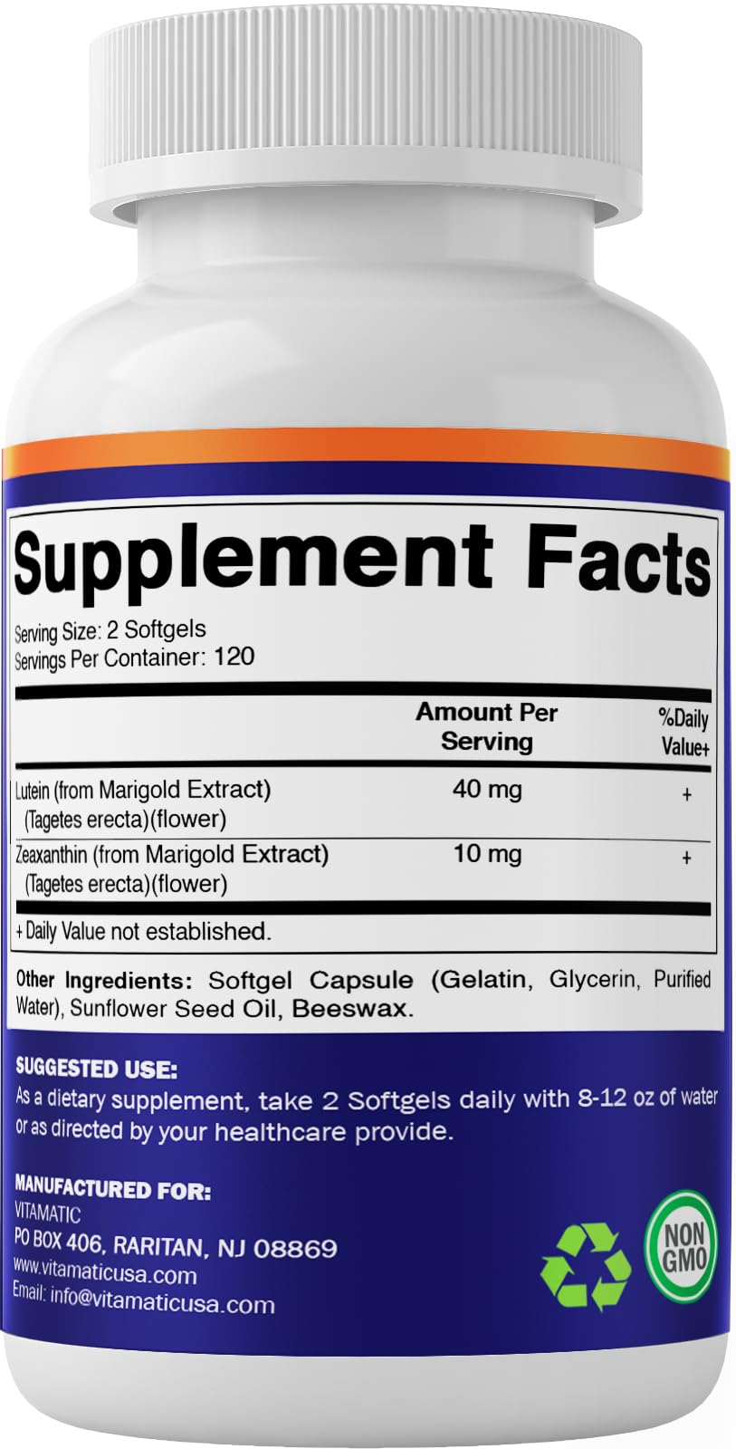 Easy to swallow softgels in bottle