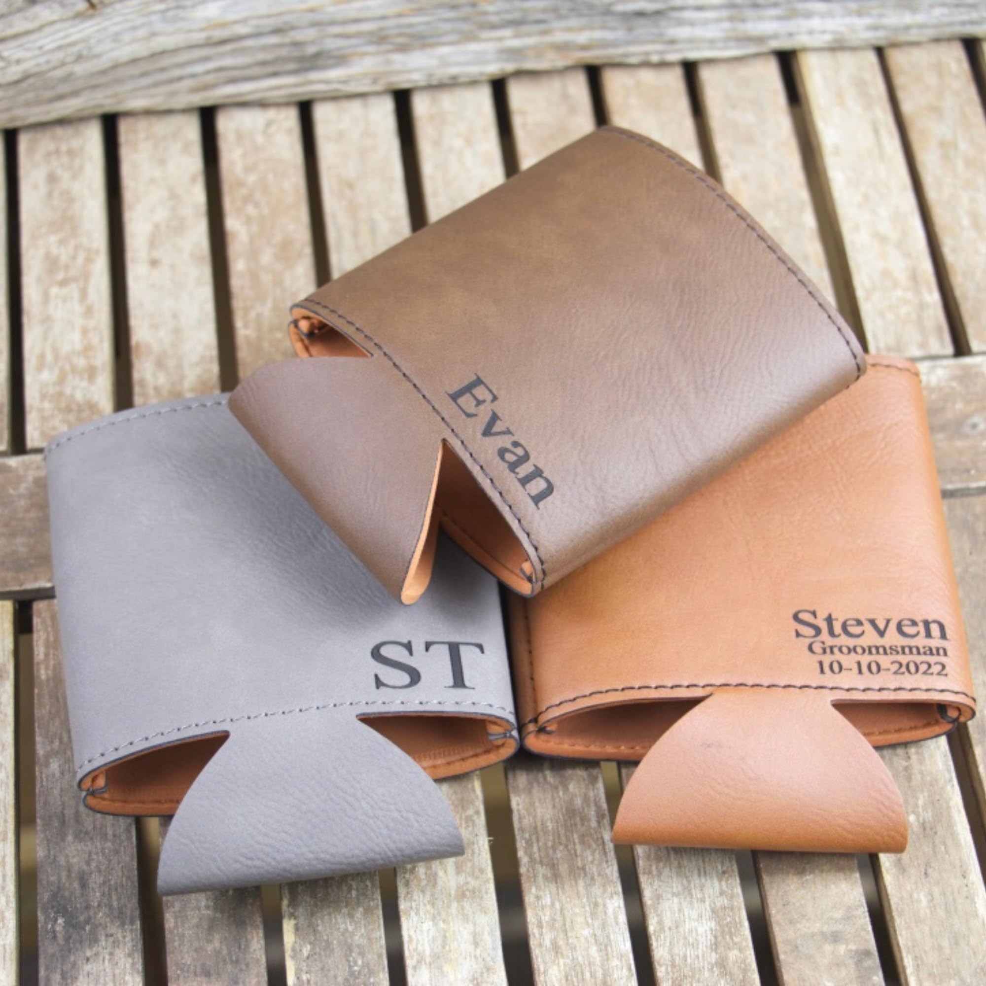Rawhide groomsmen proposals can cooler display