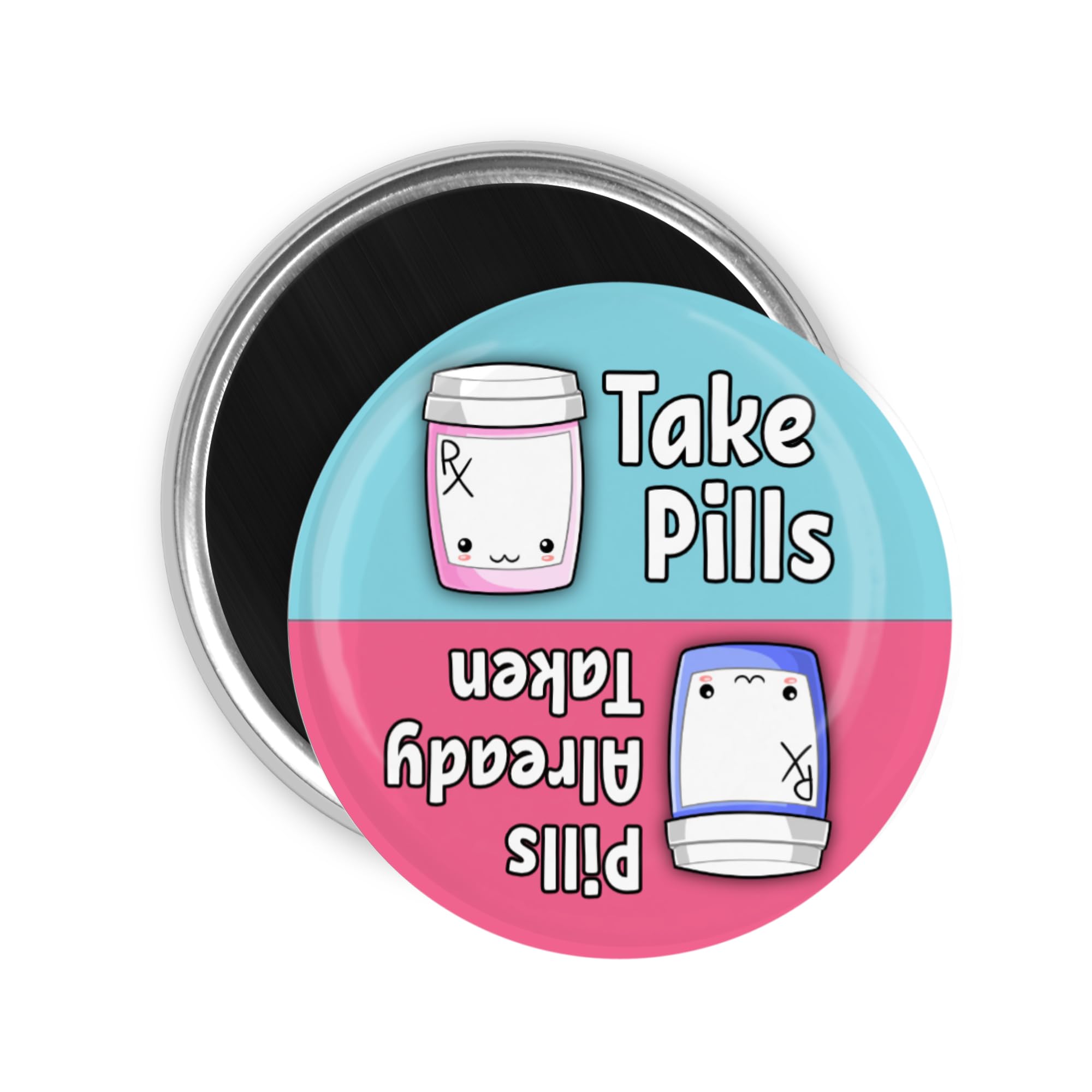Kawaii bottle medication reminder magnet 3.5 inch