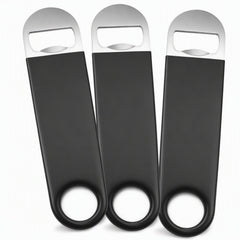 Bottle Opener Bartender flat bar 7 inch stainless steel image