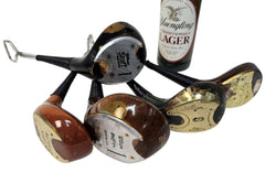 Bottle opener made from vintage golf club wood