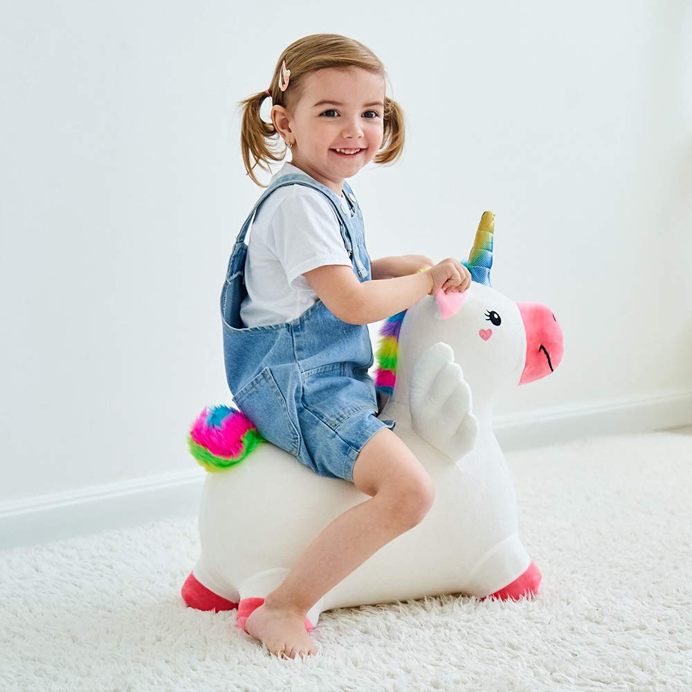 Bouncy Pals Toddler ride on toy packaging and branding