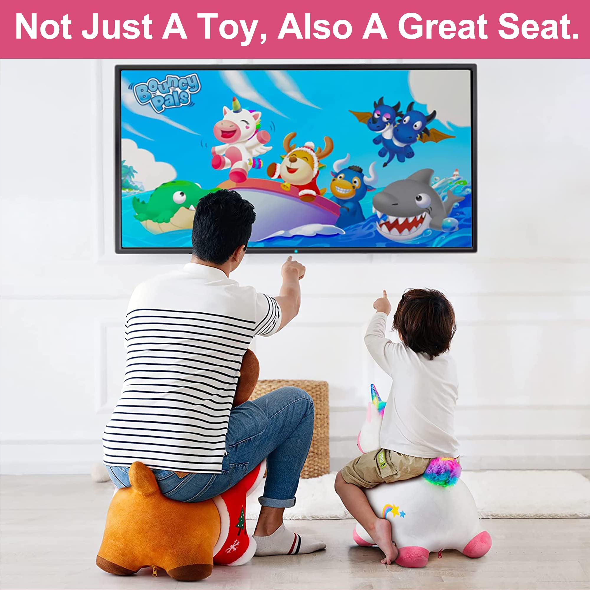 Bouncy Pals Unicorn Hopper Toy gift idea for little girls