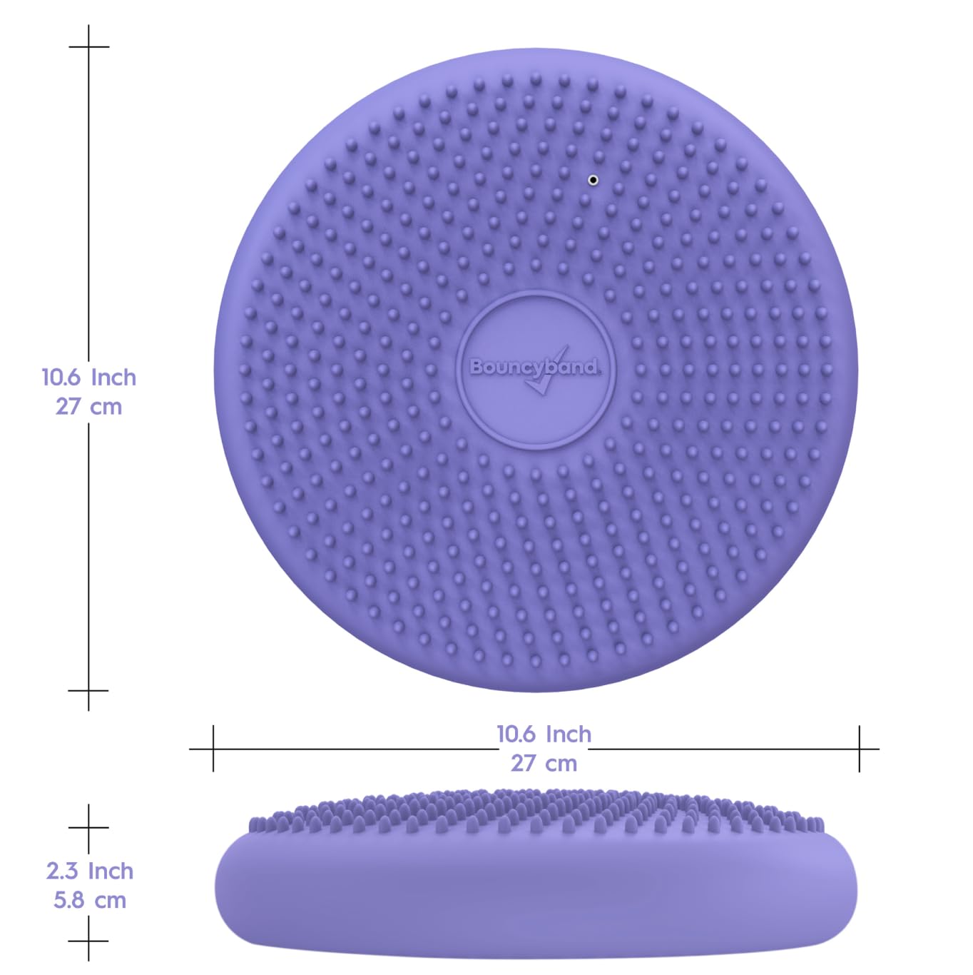 Wobble seat packaging and product labeling for BouncyBand Wiggle Seat