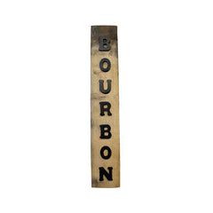 Bourbon barrel stave decor suitable for man cave or office