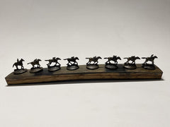 Genuine bourbon barrel stave material used in display