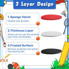 Bowling ball display stand and pads