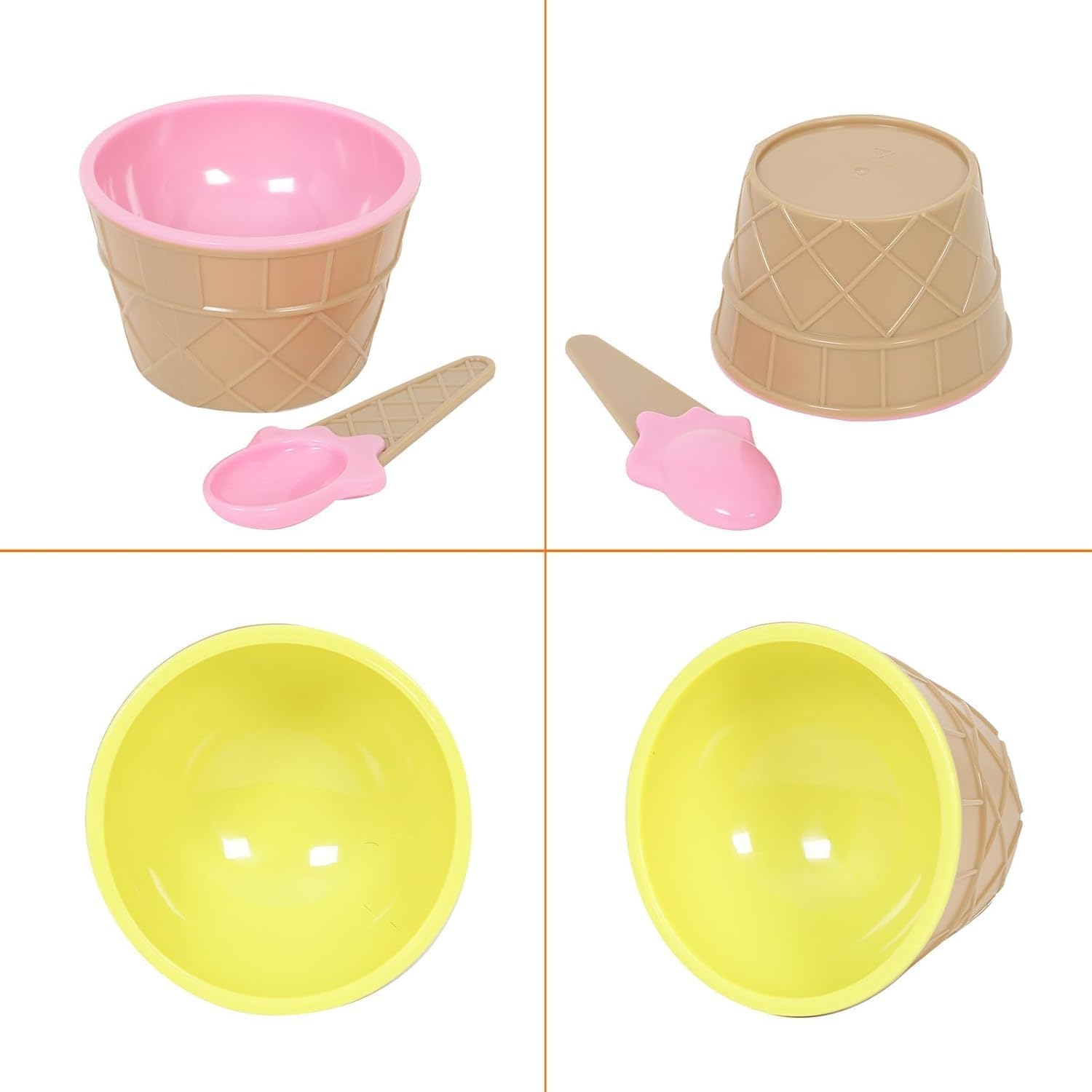 Reusable party dessert bowls for family gatherings