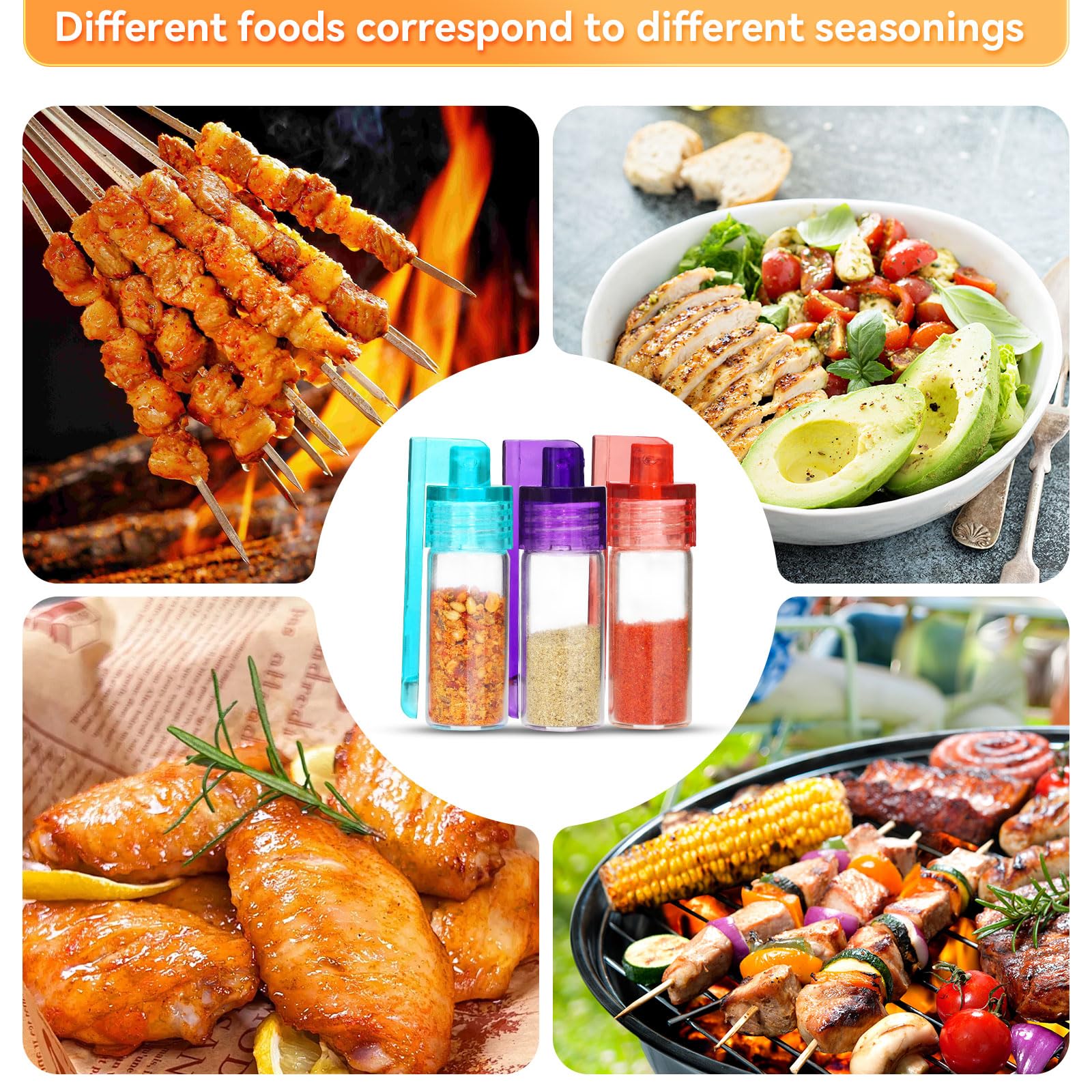 Box packaging for mini spice dispenser set