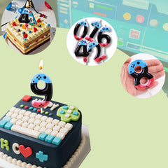 Gamepad themed candles suitable for kids parties