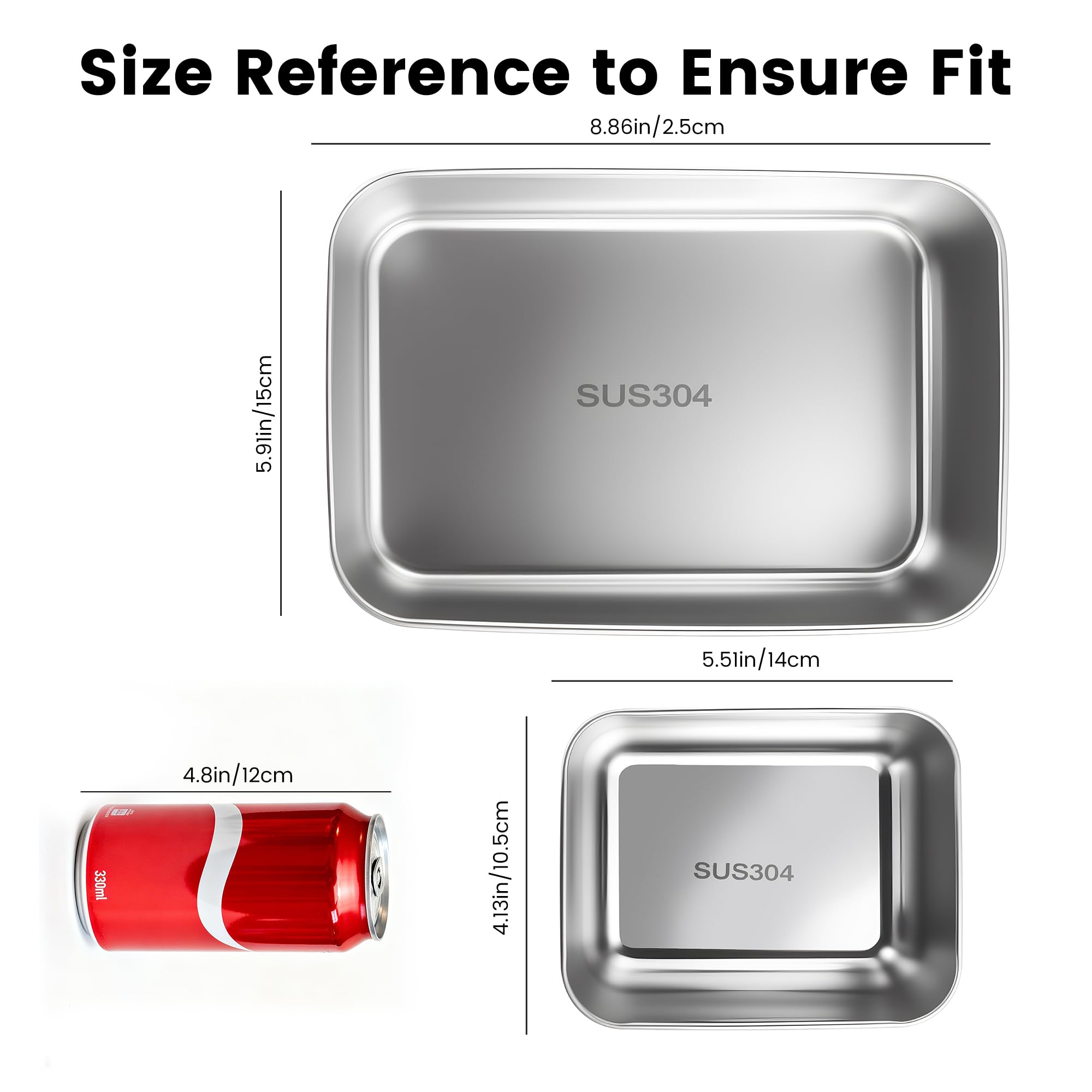 304 food-grade stainless steel BPA-free storage containers