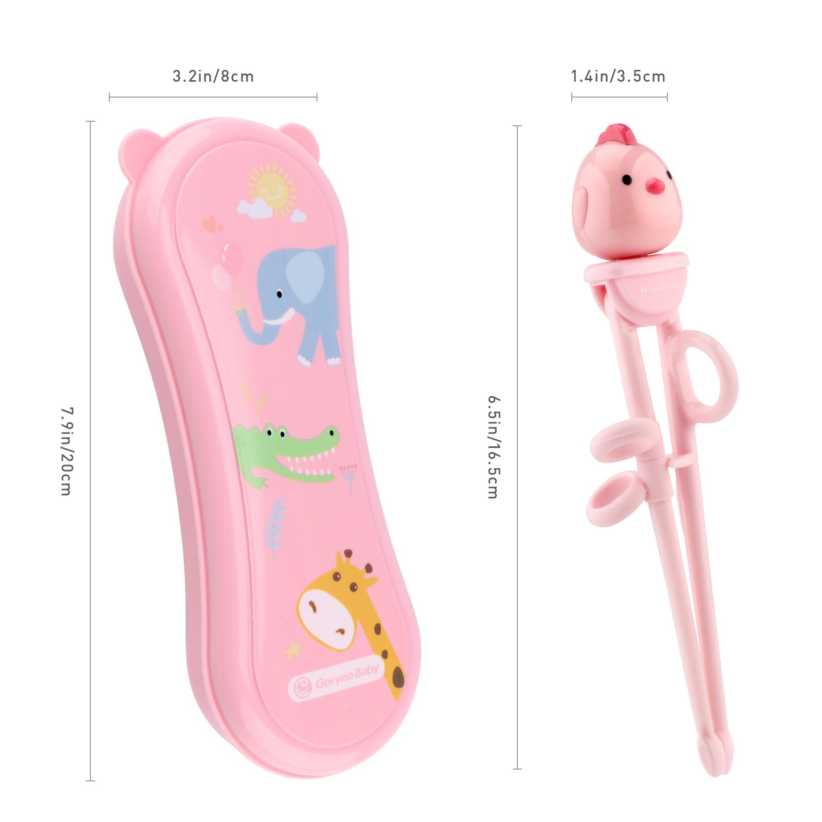 Kid friendly chopsticks designed for beginners