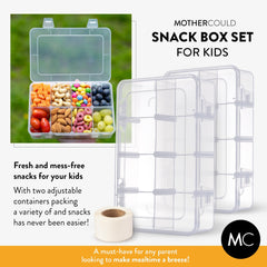 Clear color snack box containers for home use