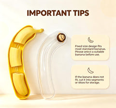 Reusable BPA-Free banana case for lunchboxes