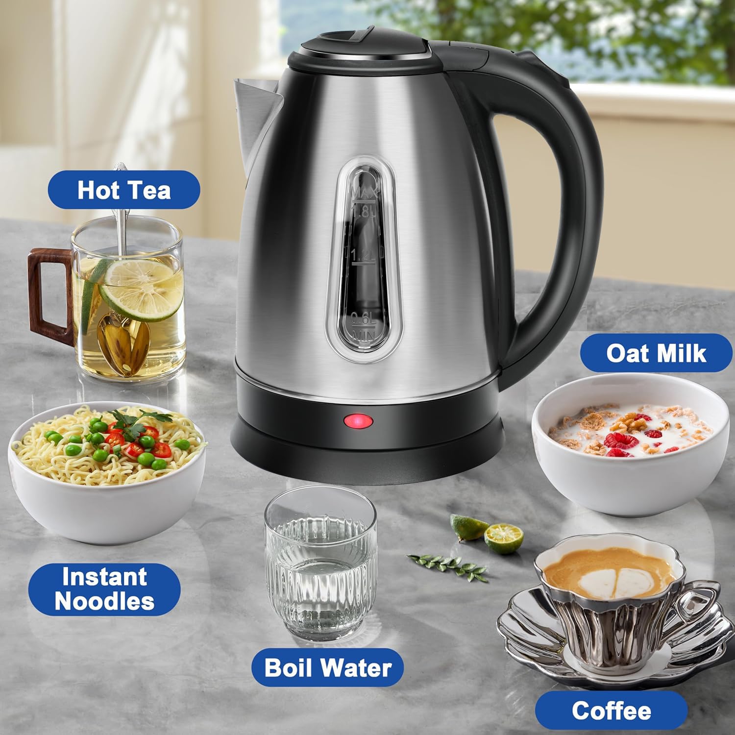 1 year warranty information included with kettle